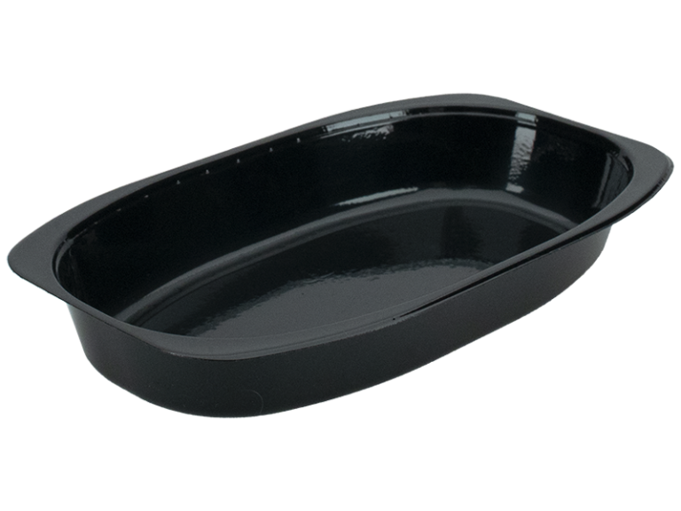 TRAY Ready Meal Large Oval BLK