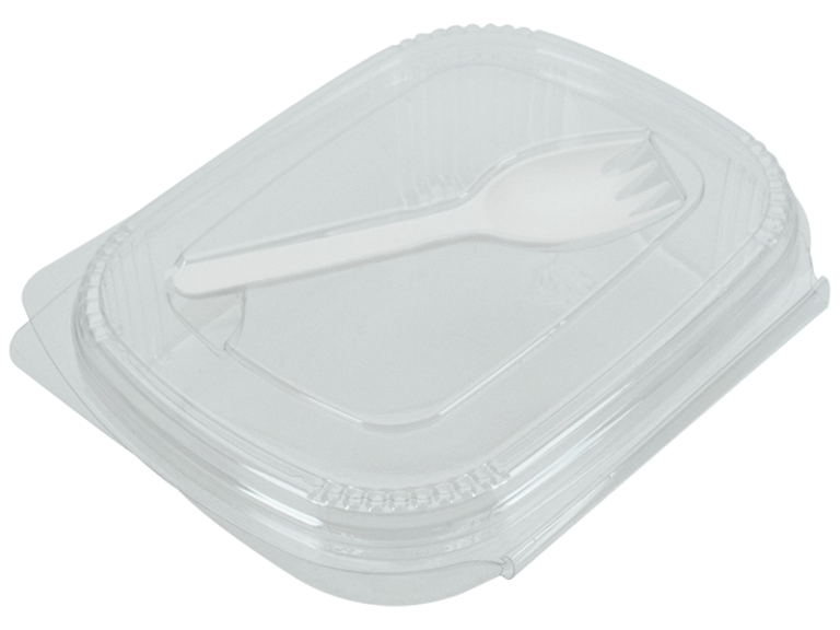 TUB Salad Bowl Hinged  Rectangle (with fork)