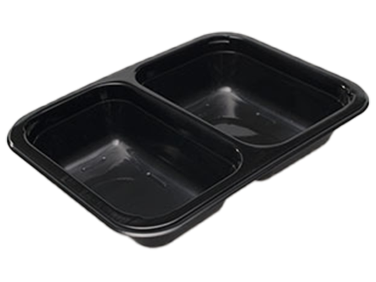 TRAY Ready Meal 2 Compartments 1182/35/2 BLK